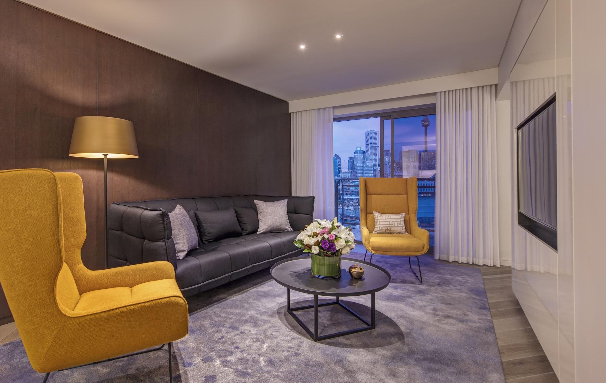 The Star Grand Hotel And Residences Sydney Bagian luar foto Living room